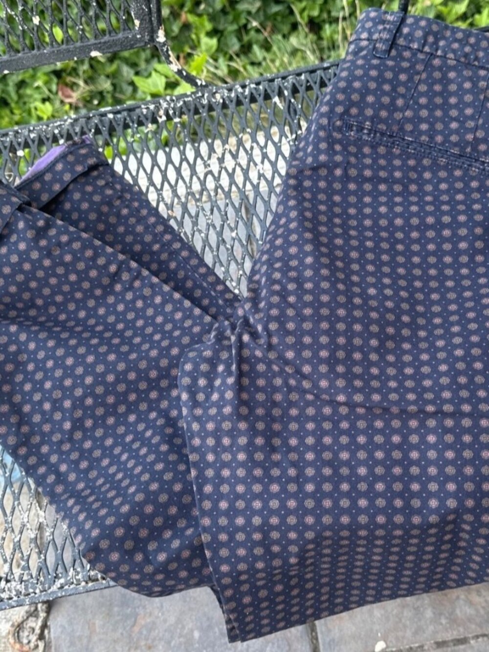 Scotch and Soda STUART Amsterdam pants Men's 31x32 navy floral print chinos prep